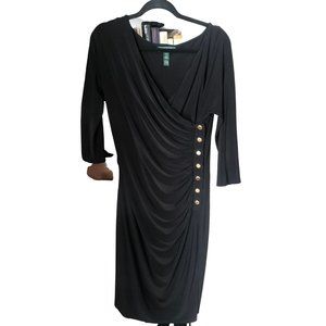 Lauren by Ralph Lauren Black Dress Size 10